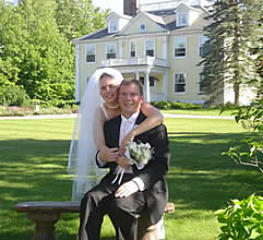 wedding at The Governor's House in Hyde Park, a Vermont Bed and Breakfast Inn specializing in  elopements